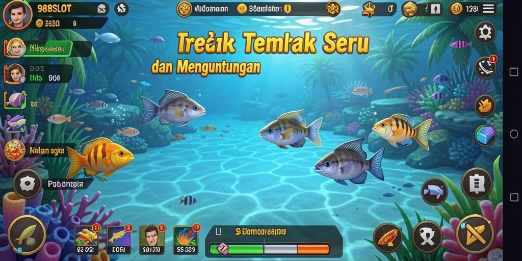 Tampilan gameplay Tembak Ikan yang seru di 988SLOT