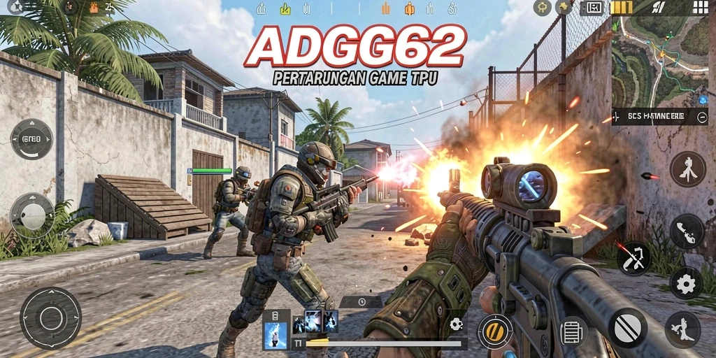 Tampilan gameplay seru dalam ADG62, pertempuran seru dan strategi mendalam.