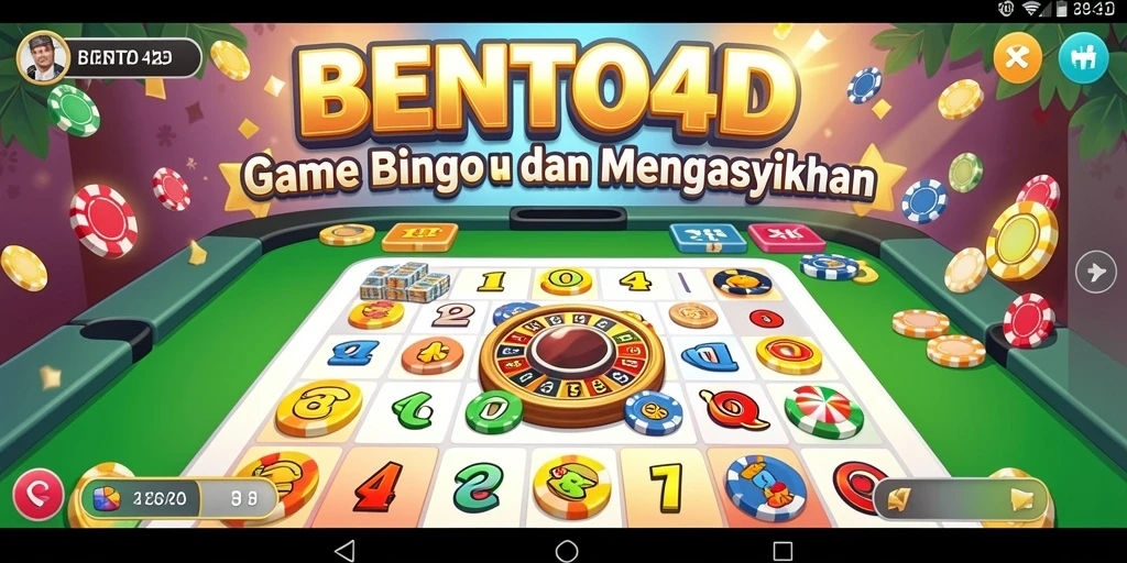Tangkapan layar BENTO4D menampilkan gameplay Bingo yang seru dan interaktif.