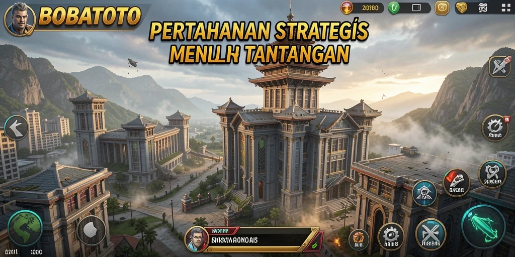 Tampilan gameplay BOBATOTO menampilkan pertahanan menara yang epik.