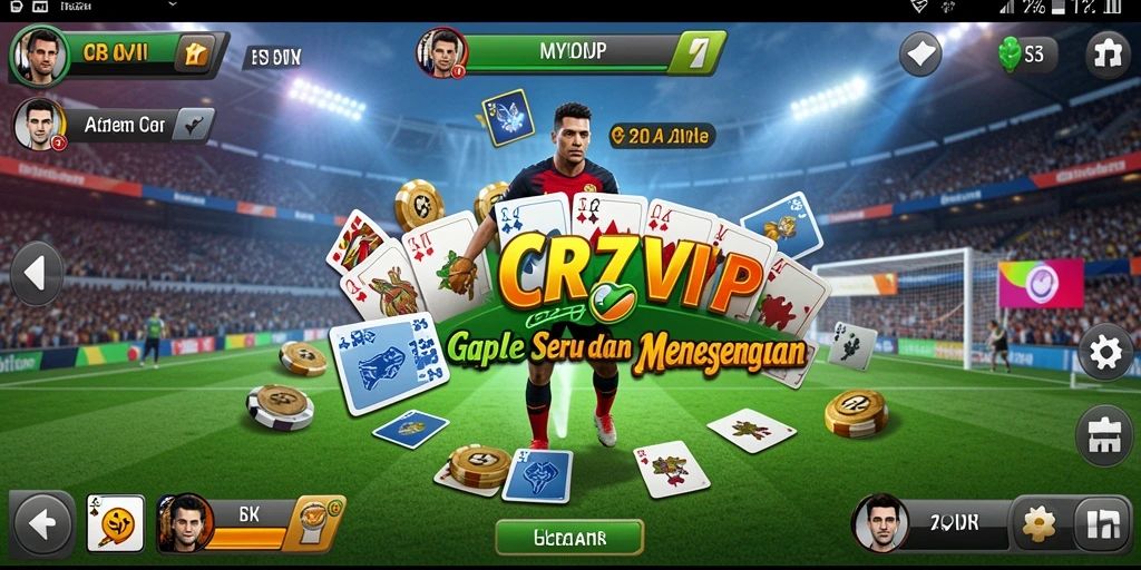 Tampilan gameplay Gaple yang seru dan interaktif di CR7VIP.