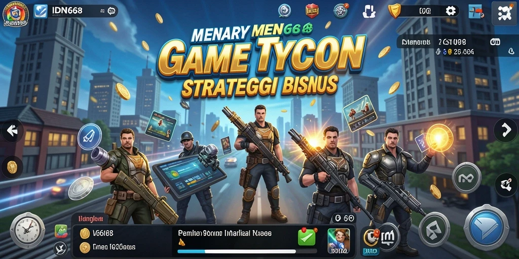 Tampilan gameplay menarik dari IDN668, game Tycoon yang seru.