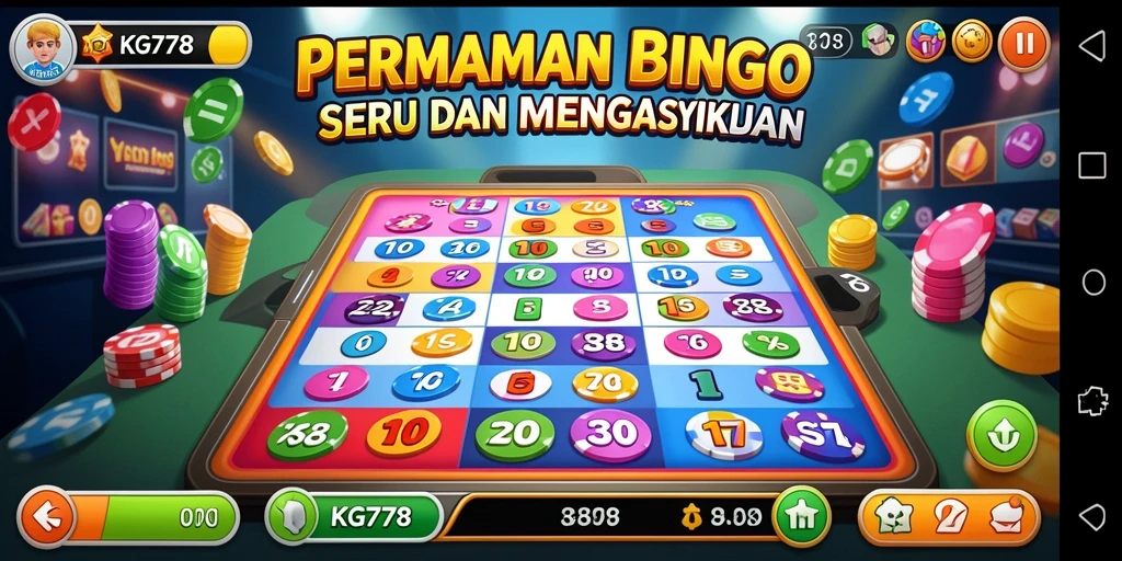 Screenshot gameplay KG778 menampilkan suasana seru permainan Bingo.