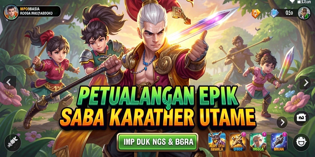 Tangkapan layar mendebarkan menampilkan pertarungan seru di MPO88ASIA.