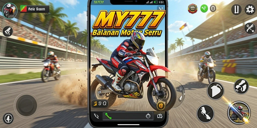 Gameplay seru balapan motor di MY777 yang menegangkan.