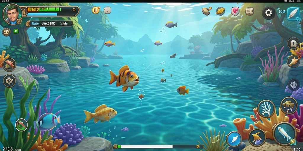 Gameplay ORISTOTO yang menakjubkan saat memancing ikan besar.