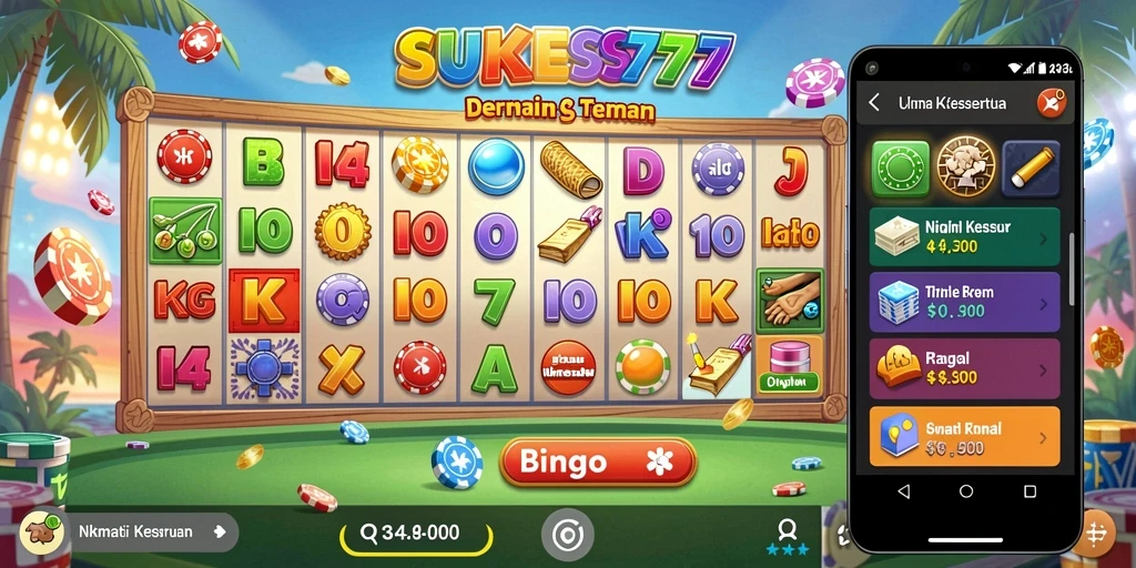 Tampilan seru gameplay Bingo di SUKSES777.