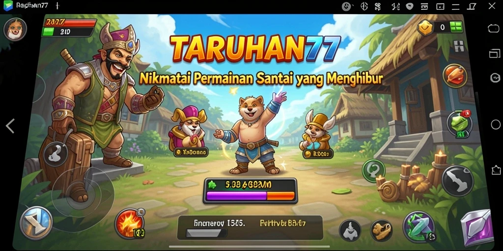 Tampilan gameplay menakjubkan dari TARUHAN77 dengan interaksi seru.