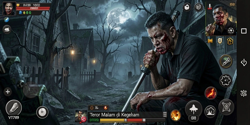 Screenshot utama VT789 menampilkan ketegangan dan atmosfer Horror yang mendalam.